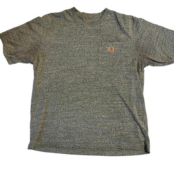 Carhartt Men's Loose Fit  Short-Sleeve Pocket T-Shirt. Heather Green. Size Large - Picture 1 of 8